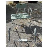 Drive shower chair and toilet helper stand