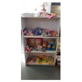30 x 48x12 in book shelf w contents of kids games