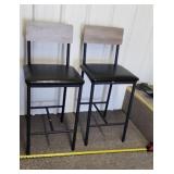 2 Bar Stool Chairs Seat height 26"