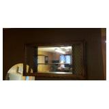 Wall hung mirror decor