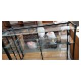 Display Case 62 x 54x 38 inch glass and wood