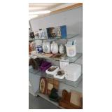 Contents on shelf, precious Moments canisters