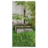 Heavy concrete lawn roller