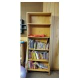 Kids books and book shelf