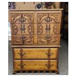Ward Furniture Tall Boy Dresser 17.5 x 38 x 50