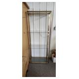 68 x 28 x 14x 5 Brass & Glass Shelf