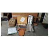 12 lidded plastic seal jars, welcome sign ,