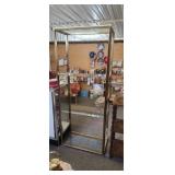 28 x 60 x 14.5 Brass & Glass Shelf