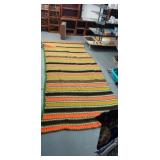 MCM crochet Afghan 56 inches wide by 12 ft long
