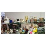 Knicknacks,  candles, vases, figurines crochet
