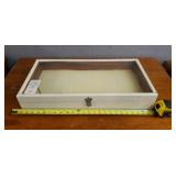 2 ft long glass top display case