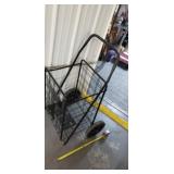 Metal folding  grocery cart