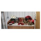 Poinsettas & Christmas Baskets
