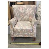 Floral Winged Back Chair