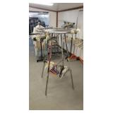 Adjustable clothing rack 3 ft diameter on wheels
