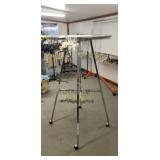 Adjustable clothing rack 3 ft diameter on wheels
