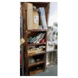 Cabinet w furnace filters, duct work vacuum bags