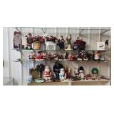 3 shelves Full Of Christmas