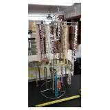 Necklace metal display rack w fashion pearl,
