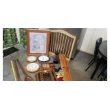 Clocks,  large fork and spoon decor , over the