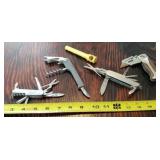 Multi tool knives, cork bottle opener