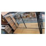 Display Case 62 x 54x 38 inch glass and wood