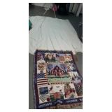 Chenille queen size bedspread,  monthly decor