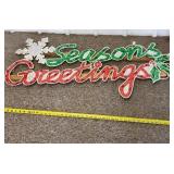 Seasons Greeting Light Up Sign