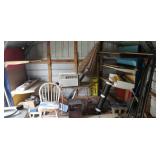 Content along Wall, ac unit, hester, bed frames,