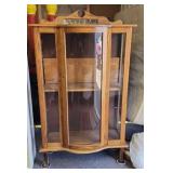 38 x 13 x 63 Oak Curio Cabinet