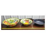 Enamelware Apple Bowls