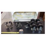 7 Wheels 6in tall w one swivel, , 2) 5 inch tall