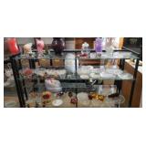 Contents on shelf serving  Dishes , relish trays