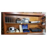 Dvd player, VHS player, mini heater, realistic