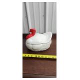 1974 Ceramic Turkey On A Nest