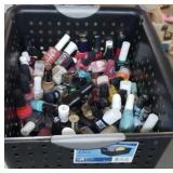Basket of nail polish