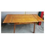 5.5 ft long table sides slide in, x 30 x31 in