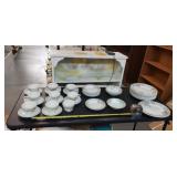 Churchhill England Dish 9 cups , 8 saucers, 8