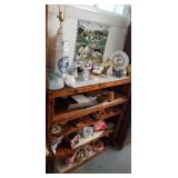 Contents on shelves porcelain Victorian
