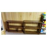 2 bookshelves 3 ft long