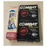 Combat Roach Killing Systems & Sierra Bird Feeder