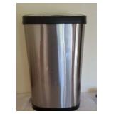 Stainless Automatic Trashcan. 27"