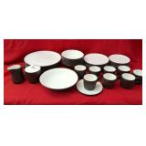 Mikasa, snow white, terra stone dish set