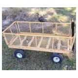 Drop tailgate yard cart