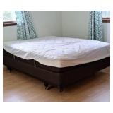 80x60 Queen size mattress, box spring and frame,