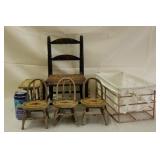 Doll Furniture and Basket