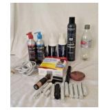 Pain relief foam, make up brushes,  Partial used
