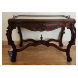 VINTAGE ANTIQUE PARTNERS TABLE Brown Mahogany