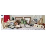 Home decor including wall art,  bookends,cracked,