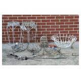Plant stands, wire baskets and more